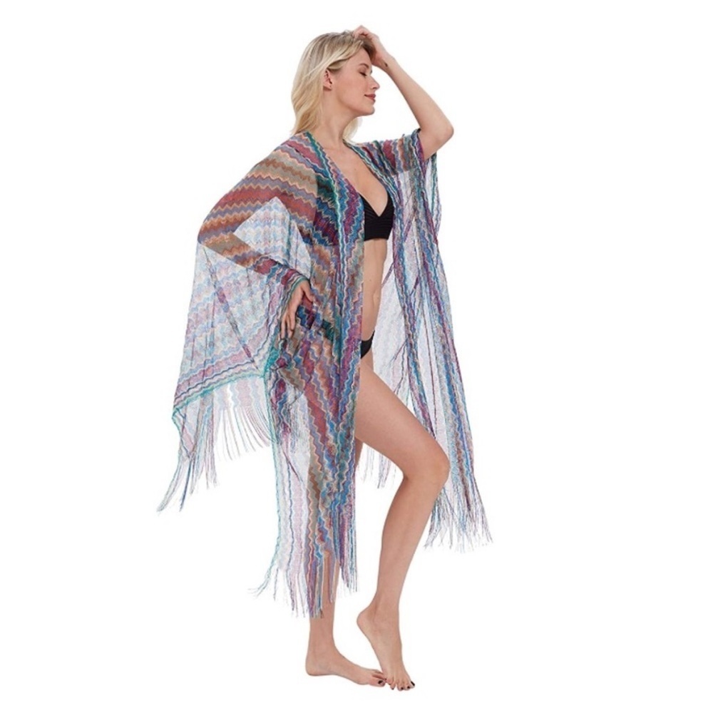Beach cover up multicolor NWT